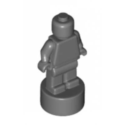 Lego Minifigure Statuette Dark Bluish Grey